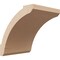 Ekena Millwork 5-inch W x 6-inch D x 6-inch H Lafayette Rough Cedar Woodgrain TimberThane Knee Brace, Primed BRCUR05X06X06LFTRCPR - alternate 1